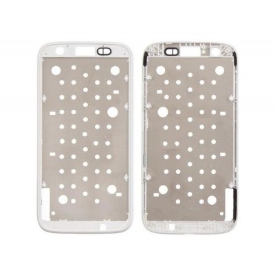 Lcd Frame Middle Chassis For Motorola Moto G White By - Maxbhi Com