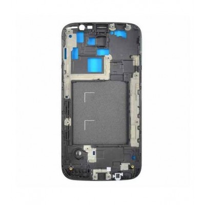 Lcd Frame Middle Chassis For Samsung Galaxy Mega I9152 With Dual Sim Black By - Maxbhi Com