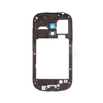 Lcd Frame Middle Chassis For Samsung Galaxy S3 Mini Blue By - Maxbhi Com
