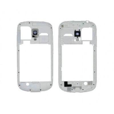 Lcd Frame Middle Chassis For Samsung Galaxy S3 Mini Red By - Maxbhi Com