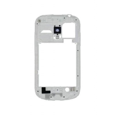 Lcd Frame Middle Chassis For Samsung Galaxy S3 Mini White By - Maxbhi Com
