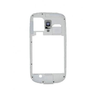 Lcd Frame Middle Chassis For Samsung I8190 Galaxy S3 Mini Red By - Maxbhi Com