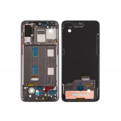 Lcd Frame Middle Chassis For Xiaomi Mi 9 Explorer Black By - Maxbhi Com