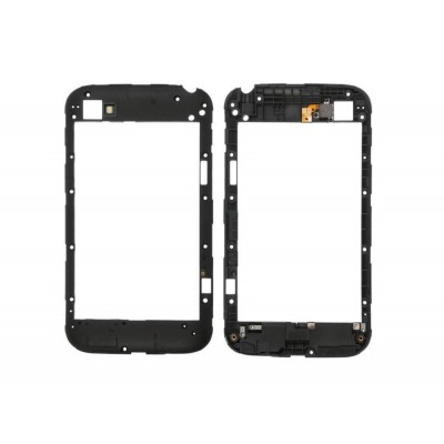 Lcd Frame Middle Chassis For Blackberry Classic Q20 White By - Maxbhi Com