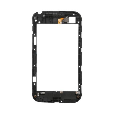 Lcd Frame Middle Chassis For Blackberry Classic Q20 White By - Maxbhi Com