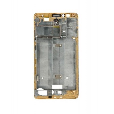 Lcd Frame Middle Chassis For Huawei Ascend Mate7 Gold By - Maxbhi Com