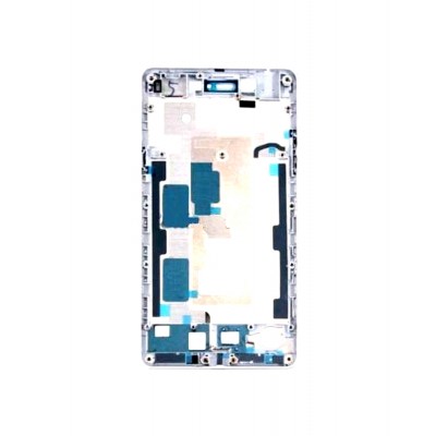 Lcd Frame Middle Chassis For Oppo Mirror 5 White By - Maxbhi Com