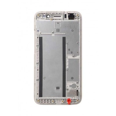 Lcd Frame Middle Chassis For Huawei Y3 2018 White By - Maxbhi Com