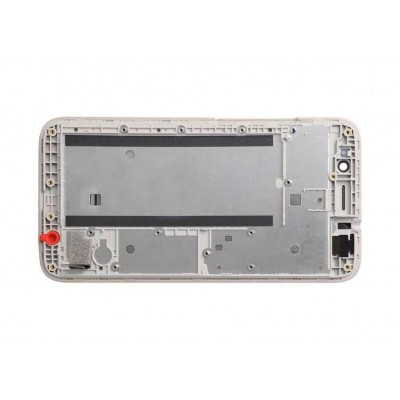 Lcd Frame Middle Chassis For Huawei Y3 2018 White By - Maxbhi Com