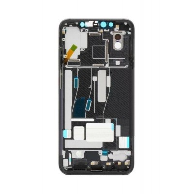 Lcd Frame Middle Chassis For Xiaomi Mi 8 Explorer Black By - Maxbhi Com