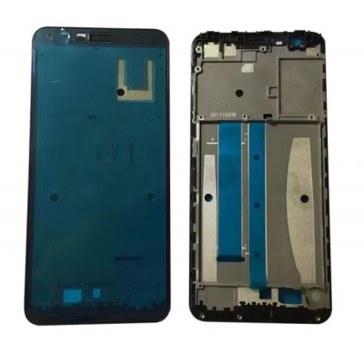 Lcd Frame Middle Chassis For Asus Zenfone Max Plus M2 Zb634kl Black By - Maxbhi Com