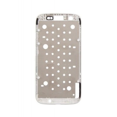 Lcd Frame Middle Chassis For Motorola Moto G White By - Maxbhi Com