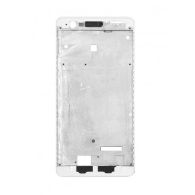 Lcd Frame Middle Chassis For Lenovo K5 Note Silver By - Maxbhi Com