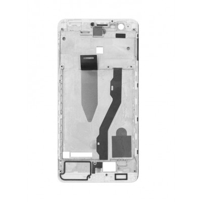 Lcd Frame Middle Chassis For Lenovo K5 Note Silver By - Maxbhi Com