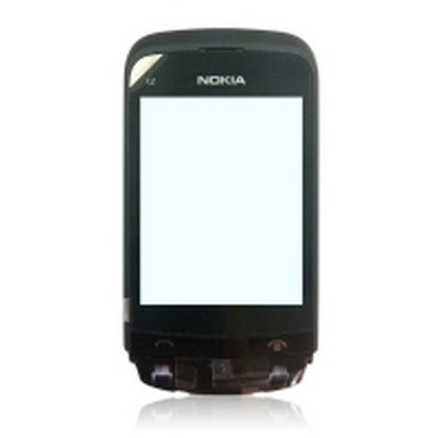 Front Cover For Nokia C2-02 Touch and Type - Black