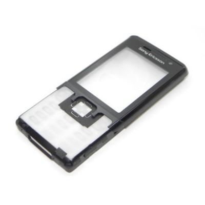 Front Cover For Sony Ericsson C702 - Black