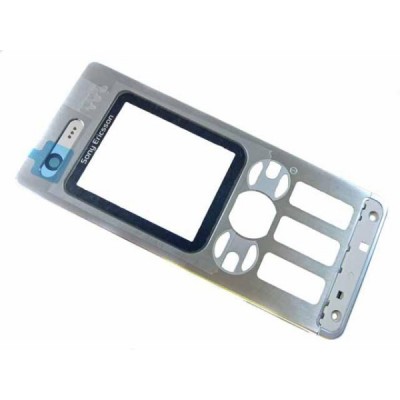 Front Cover For Sony Ericsson W880i - Silver