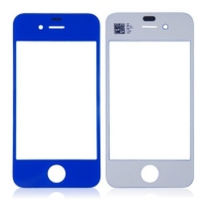 Front Glass Lens For Apple iPhone 4 - Dark Blue