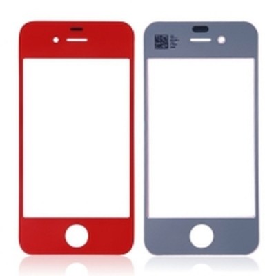 Front Glass Lens For Apple iPhone 4 - Red