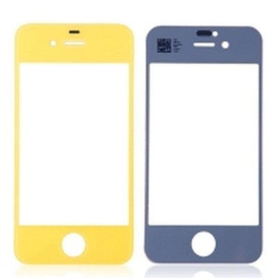 Front Glass Lens For Apple iPhone 4 - Yellow