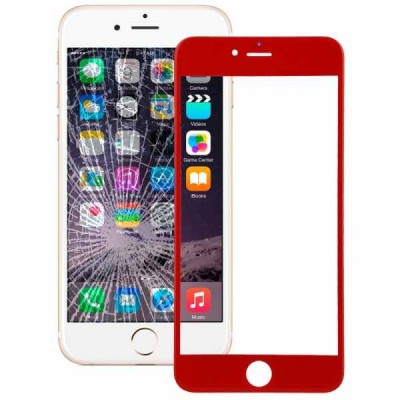 Front Glass Lens For Apple iPhone 6 Plus - Red