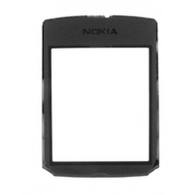 Front Glass Lens For Nokia 6681 - Black