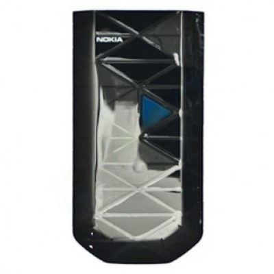 Front Cover For Nokia 7070 Prism Black With Blue - Maxbhi Com