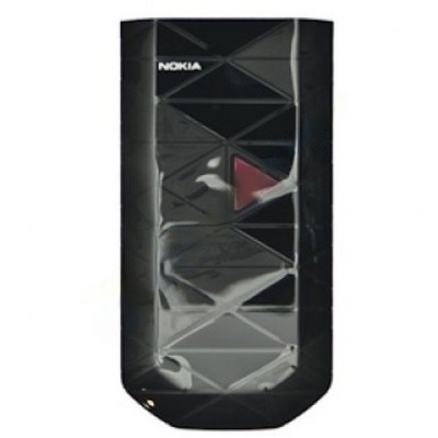 Front Cover For Nokia 7070 Prism Black With Pink - Maxbhi Com