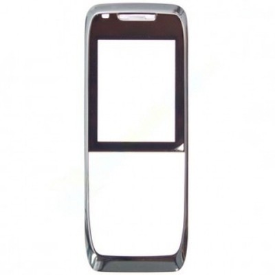 Front Cover For Nokia E51 Silver Withblack - Maxbhi Com