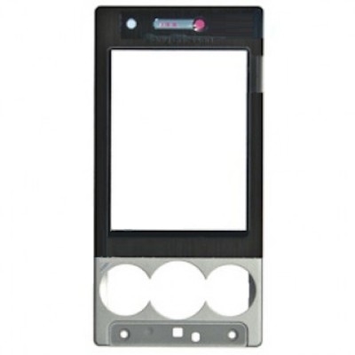 Front Cover For Sony Ericsson W705 Black With Silver - Maxbhi Com