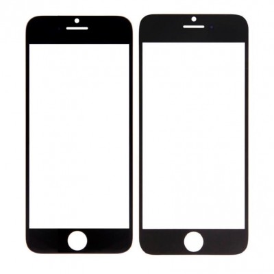 Replacement Front Glass For Apple Iphone 6 Black By - Maxbhi Com
