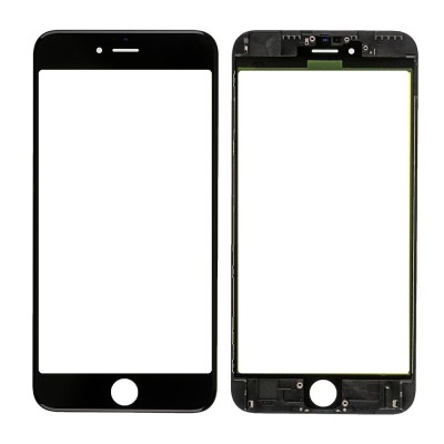 Replacement Front Glass For Apple Iphone 6 Plus Black By - Maxbhi Com