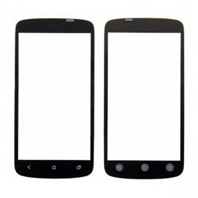 Replacement Front Glass For Htc Z520e Black By - Maxbhi Com