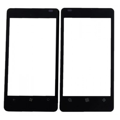 Replacement Front Glass For Nokia Lumia 800 Black By - Maxbhi Com