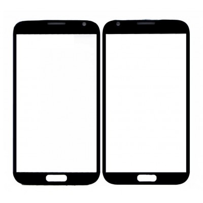 Replacement Front Glass For Samsung Galaxy Note Ii N7100 Black By - Maxbhi Com