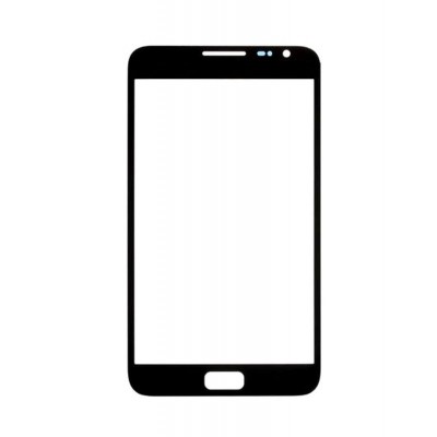 Replacement Front Glass For Samsung Galaxy Note N7000 Black By - Maxbhi Com
