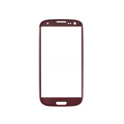 Replacement Front Glass For Samsung I9300 Galaxy S Iii Red By - Maxbhi Com