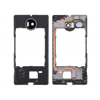 Lcd Frame Middle Chassis For Microsoft Lumia 950 Xl Dual Sim White By - Maxbhi Com