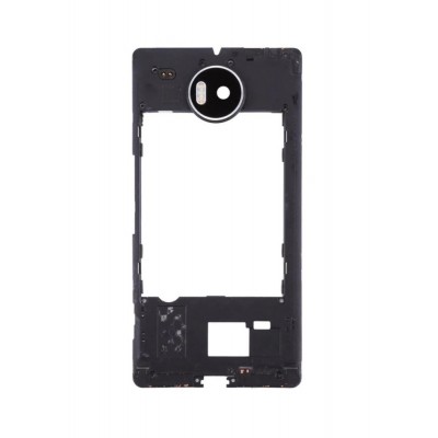 Lcd Frame Middle Chassis For Microsoft Lumia 950 Xl Dual Sim White By - Maxbhi Com