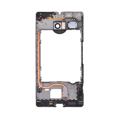 Lcd Frame Middle Chassis For Microsoft Lumia 950 Xl Dual Sim White By - Maxbhi Com