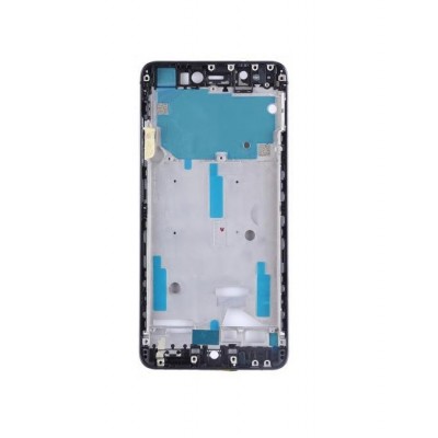 Lcd Frame Middle Chassis For Bq Aquaris X Black By - Maxbhi Com