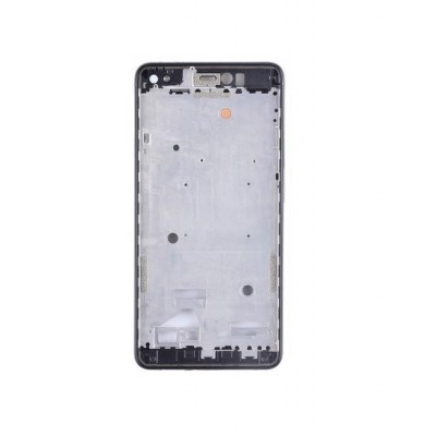 Lcd Frame Middle Chassis For Bq Aquaris X Black By - Maxbhi Com