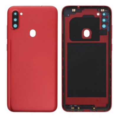 Back Panel Cover For Samsung Galaxy A11 Red - Maxbhi Com