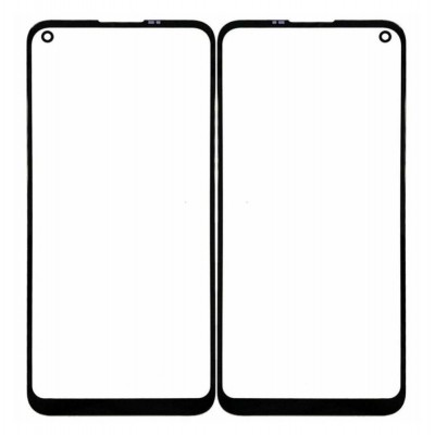 Replacement Front Glass For Samsung Galaxy A11 Black By - Maxbhi Com