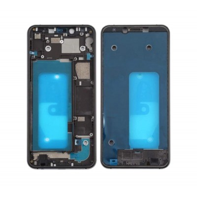 Lcd Frame Middle Chassis For Samsung Galaxy A6s Black By - Maxbhi Com