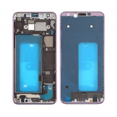 Lcd Frame Middle Chassis For Samsung Galaxy A6s Red By - Maxbhi Com