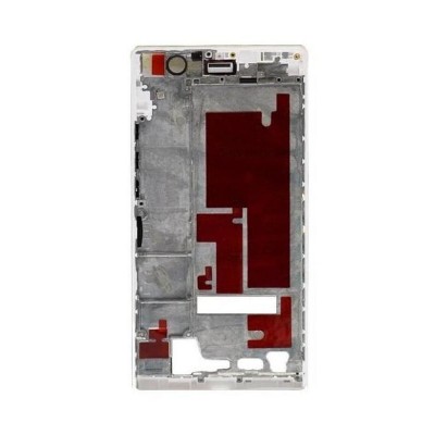 Lcd Frame Middle Chassis For Huawei Ascend P7 White By - Maxbhi Com