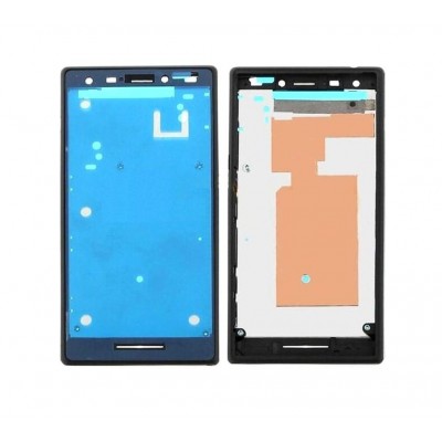Lcd Frame Middle Chassis For Sony Xperia M2 Aqua Brown By - Maxbhi Com