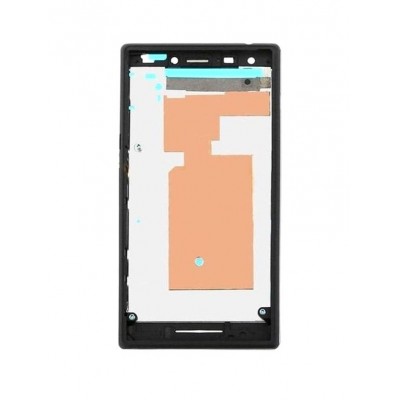 Lcd Frame Middle Chassis For Sony Xperia M2 Aqua Brown By - Maxbhi Com