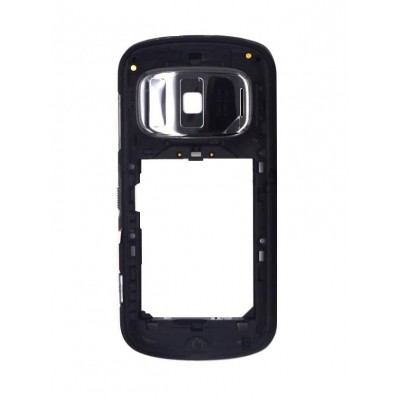 Lcd Frame Middle Chassis For Nokia 808 Pureview Black By - Maxbhi Com